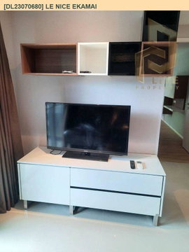 DL23070680 Condo for rent, Le Nice Ekamai near BTS Ekkamai, ready to move in, call urgently 0614453194 LineID @952jdxxk