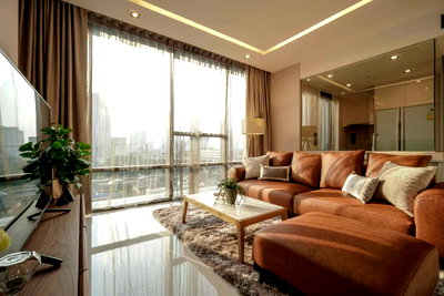 Condos for rent : LTH10445–The Bangkok Sathorn FOR RENT size 104.2 Sq.m. 2 beds 2 baths Near BTS Surasak Station ONLY 85K/Month