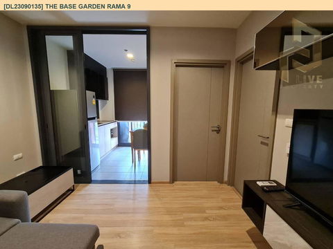 DL23090135 ให้เช่าคอนโด เดอะ เบส การ์เดน พระราม 9 (The Base Garden Rama 9 ) ใกล้ สายสีส้ม พร้อมเข้าอยู่ โทรด่วน 0800343450 LineID @655ebbvc
