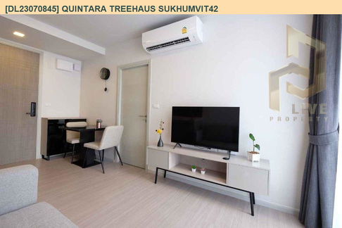DL23070845 Condo for rent, QUINTARA TREEHAUS SUKHUMVIT42 near BTS Ekkamai, ready to move in, call urgently 0656133286 LineID @655ebbvc