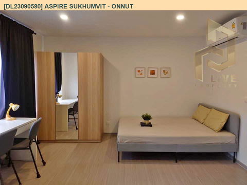 DL23090580 Condo for rent, Aspire Sukhumvit - Onnut near BTS On Nut, ready to move in, call urgently 0656133286 LineID @655ebbvc