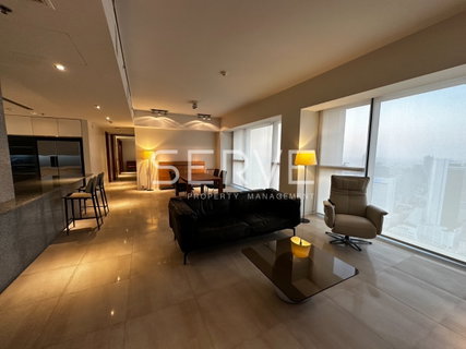 รูปภาพ 3 Beds with Bathtub 194 sq.m. Super High Fl. 55+ Close to MRT Lumpini & BTS Chong Nonsi 600 m. at The Met Sathorn Condo / For Rent