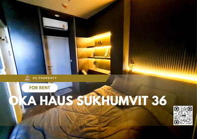 คอนโดให้เช่า : ให้เช่า📌OKA HAUS Sukhumvit 36📌 ห้องสวยตกแต่งครบ พร้อมเฟอร์นิเจอร์ และ เครื่องใช้ไฟฟ้า ใกล้ BTS ทองหล่อ