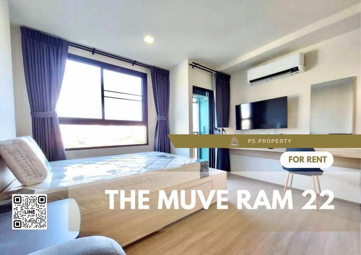 ให้เช่า 🎈THE MUVE Ram 22🎈ห้องสวย ตกแต่ง เฟอร์นิเจอร์และเครื่องใช้ไฟฟ้าครบ 🚆ใกล้ APL รามคำแหง