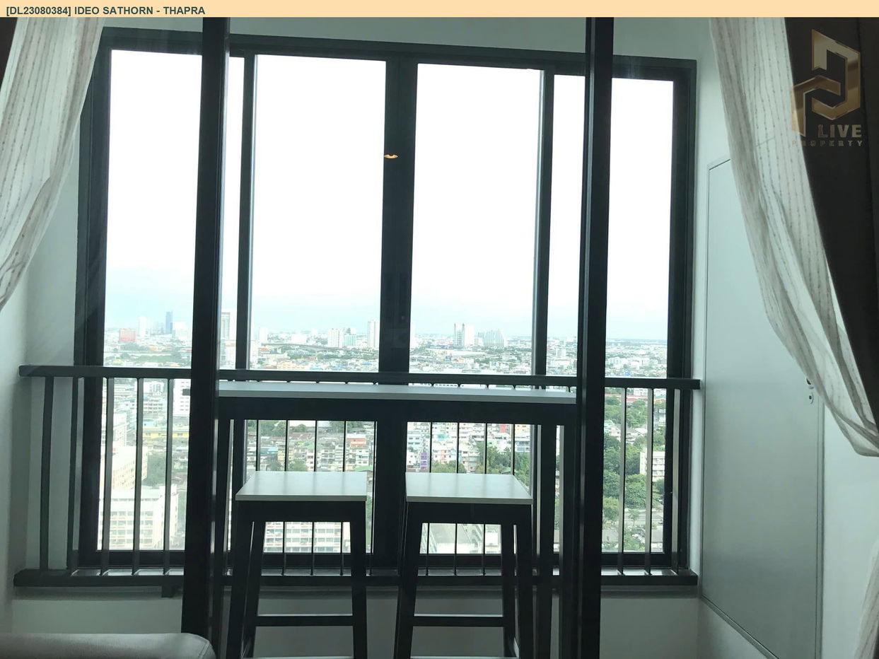 รูป DL23080384 ให้เช่าคอนโด ไอดีโอ สาทร - ท่าพระ (IDEO Sathorn - Thapra) ใกล้ BTS โพธิ์นิมิตร พร้อมเข้าอยู่ โทรด่วน 0614453194 LineID @162cjixi - รูปที่ 3/9