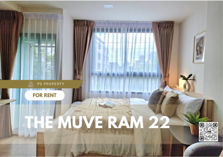 รูปภาพ For rent 📌📌THE MUVE RAM 22📌📌Beautiful room, complete with furniture and electrical appliances. Ready to move in 🚆near MRT Ramkhamhaeng