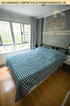 DL23090442 Condo for rent, Lumpini Ville Ramkhamhaeng 26 near ARL Hua Mak, ready to move in, call urgently 0614453194 LineID @952jdxxk