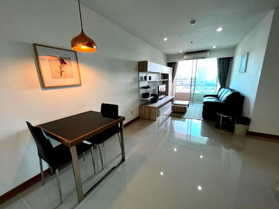 Condos for rent Kasetsart University Si Racha Campus : Please add Line //Sriracha condo view, 14th floor, mountain view, fully furnished, ready to move in!