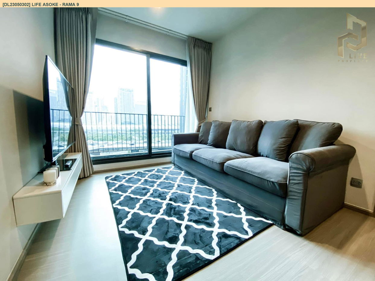 รูป DL23050302 ให้เช่าคอนโด ไลฟ์ อโศก - พระราม 9 (Life Asoke - Rama 9) ใกล้ MRT พระราม 9 พร้อมเข้าอยู่ โทรด่วน 0653619502 LineID @534wlwof - รูปที่ 2/9