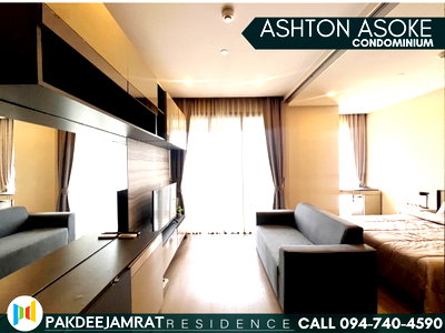 Condos for rent BTS Asok : Rent Ashton Asoke 1 bedroom 1 bathroom size 35 sq.m. 25,500 baht / month