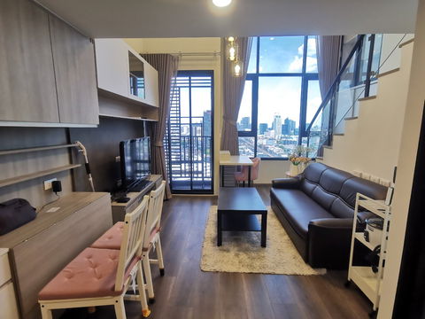 (New room DUO SPACE!! ) 1 Bedroom 39 sq m. Knightsbridge Kaset Society Condo near BTS Senanikom Station and Kasetsart University.