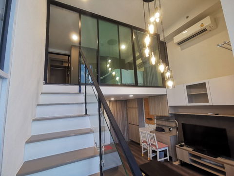 (New room DUO SPACE!! ) 1 Bedroom 39 sqm. Knightsbridge Kaset Society Condo near BTS Senanikom Station and Kasetsart University.