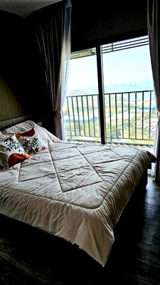 Condos for rent Si Racha Chonburi : Rent Knightsbridge The Ocean Sriracha beautiful room fully furnished has area for children City and sea views Next to the community source