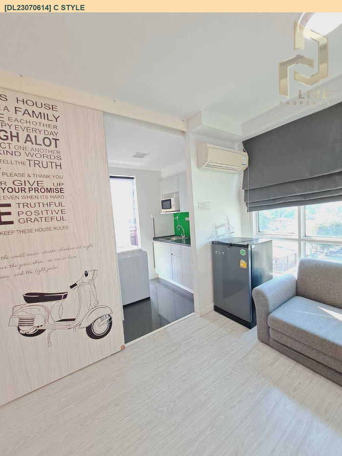 picture DL23070614 Condo for rent, C Style near MRT สุทธิสาร, ready to move in, call urgently 0656133286 LineID @655ebbvc - 2/9