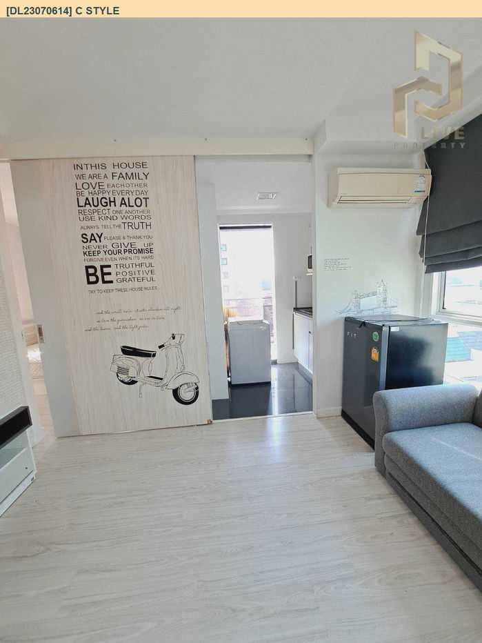 picture DL23070614 Condo for rent, C Style near MRT สุทธิสาร, ready to move in, call urgently 0656133286 LineID @655ebbvc - 7/9