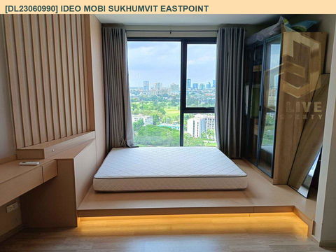 DL23060990 Condo for rent, IDEO Mobi Sukhumvit Eastpoint near BTS Bang Na, ready to move in, call urgently 0638692663 LineID @534wlwof
