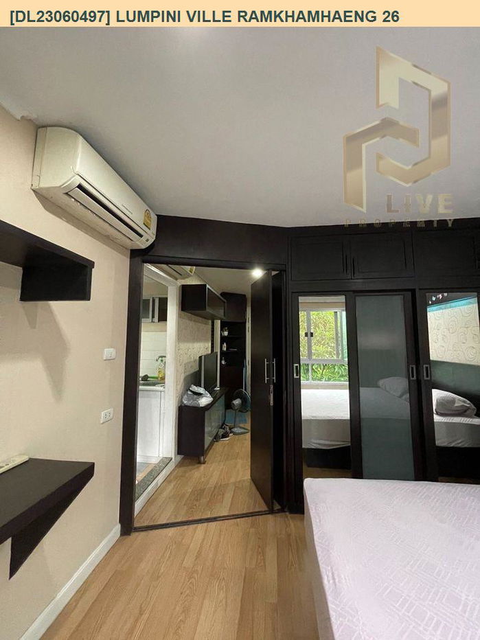 picture DL23060497 Condo for rent, Lumpini Ville Ramkhamhaeng 26 near ARL Hua Mak, ready to move in, call urgently 0638692663 LineID @897iyzll - 6/9