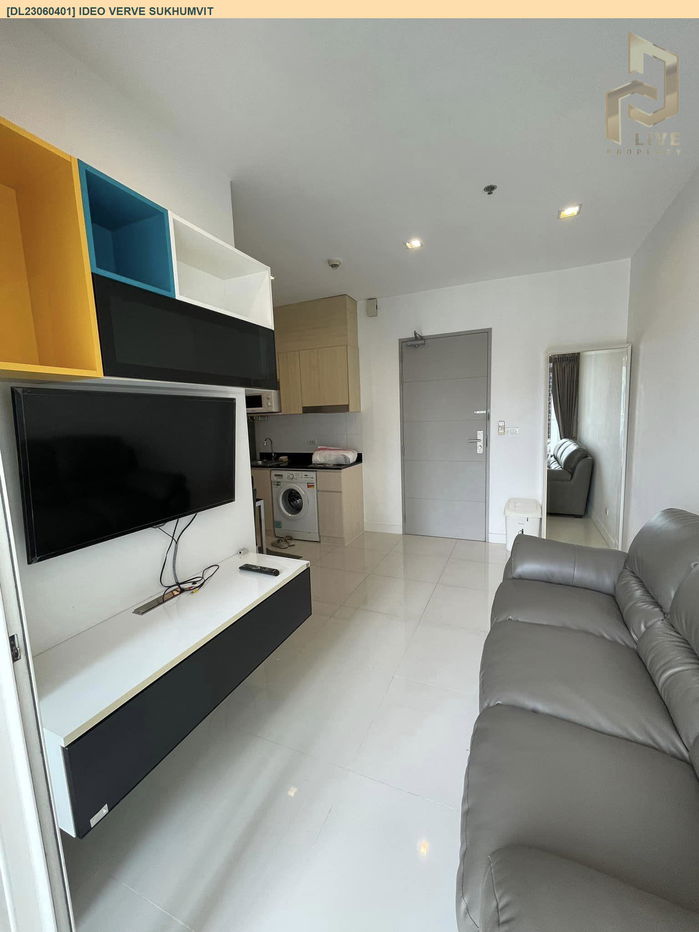 picture DL23060401 Condo for rent, IDEO Verve Sukhumvit near BTS On Nut, ready to move in, call urgently 0656133286 LineID @534wlwof - 2/7