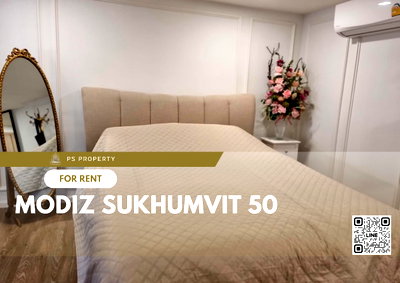คอนโดให้เช่า : ให้เช่า 📣 MODIZ Sukhumvit 50 📣 ห้อง DUPLEX เฟอร์นิเจอร์ เครื่องใช้ไฟฟ้าครบ ใกล้ BTS อ่อนนุช
