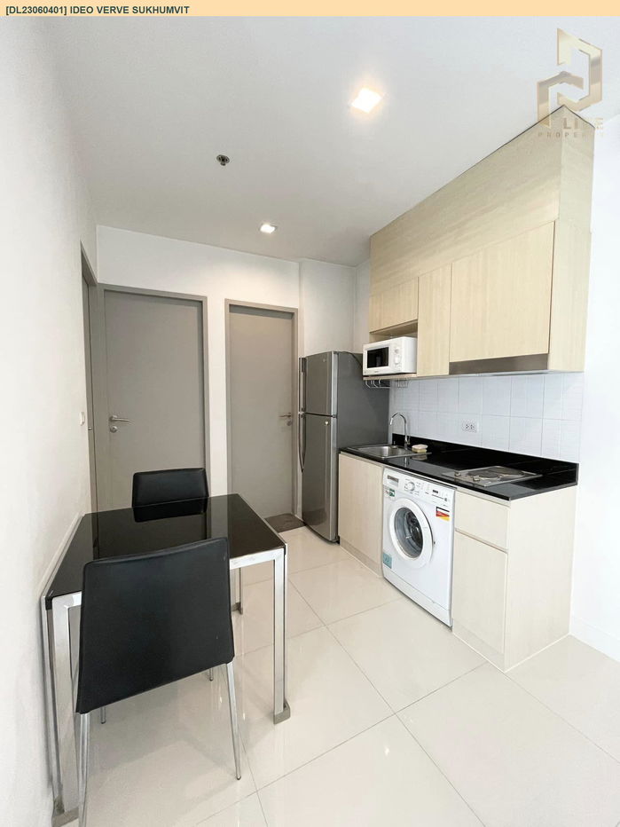 picture DL23060401 Condo for rent, IDEO Verve Sukhumvit near BTS On Nut, ready to move in, call urgently 0656133286 LineID @534wlwof - 3/7