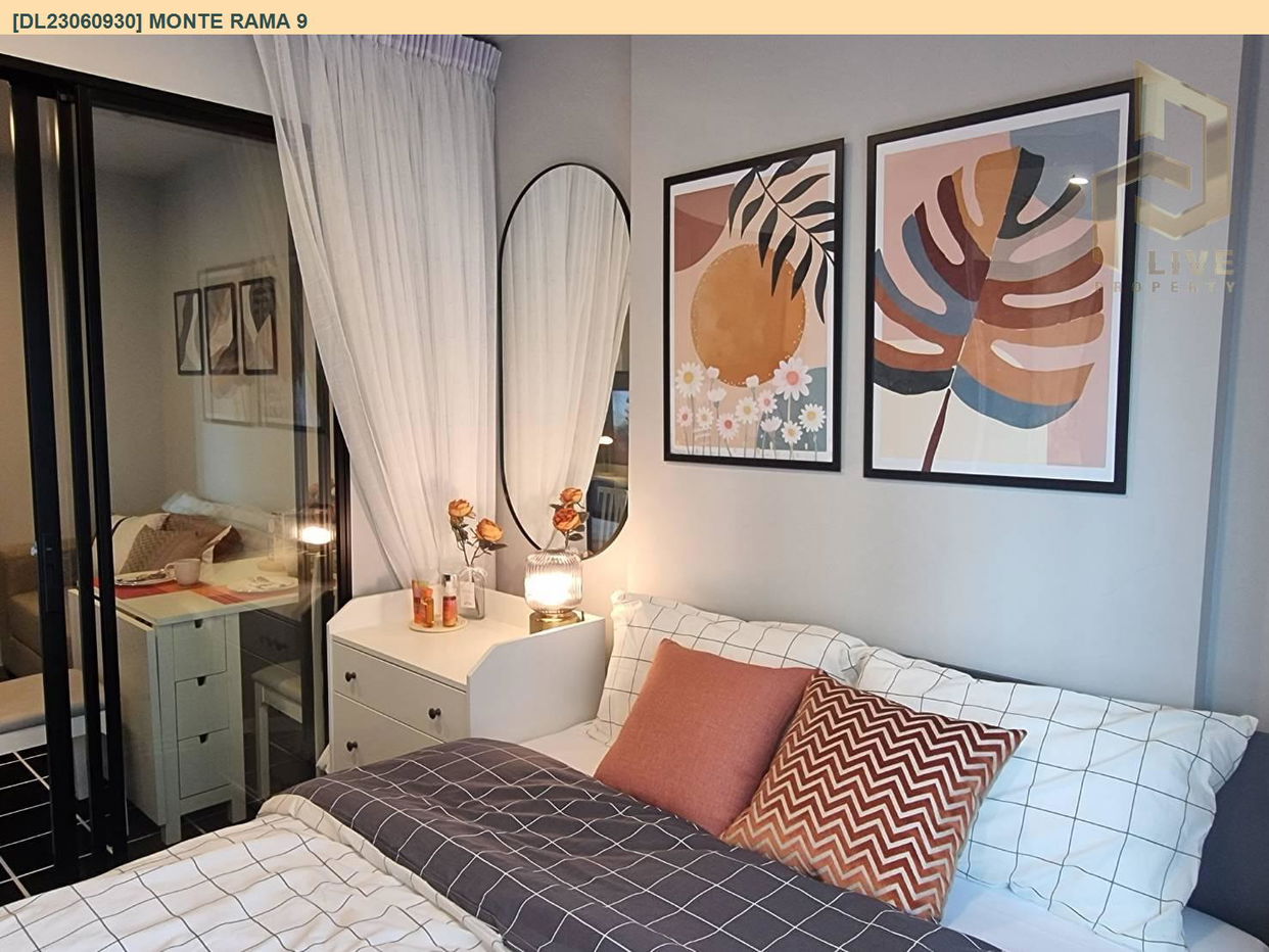 รูป DL23060930 ให้เช่าคอนโด มอนเต้ พระราม 9 (Monte Rama 9) ใกล้ สายสีส้ม พร้อมเข้าอยู่ โทรด่วน 0800343450 LineID @655ebbvc - รูปที่ 6/9