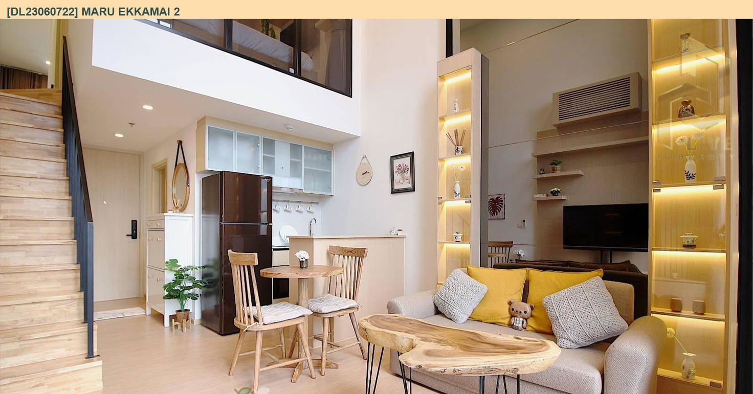 picture DL23060722 Condo for rent, MARU EKKAMAI 2 near BTS Ekkamai, ready to move in, call urgently 0656133286 LineID @655ebbvc - 5/8