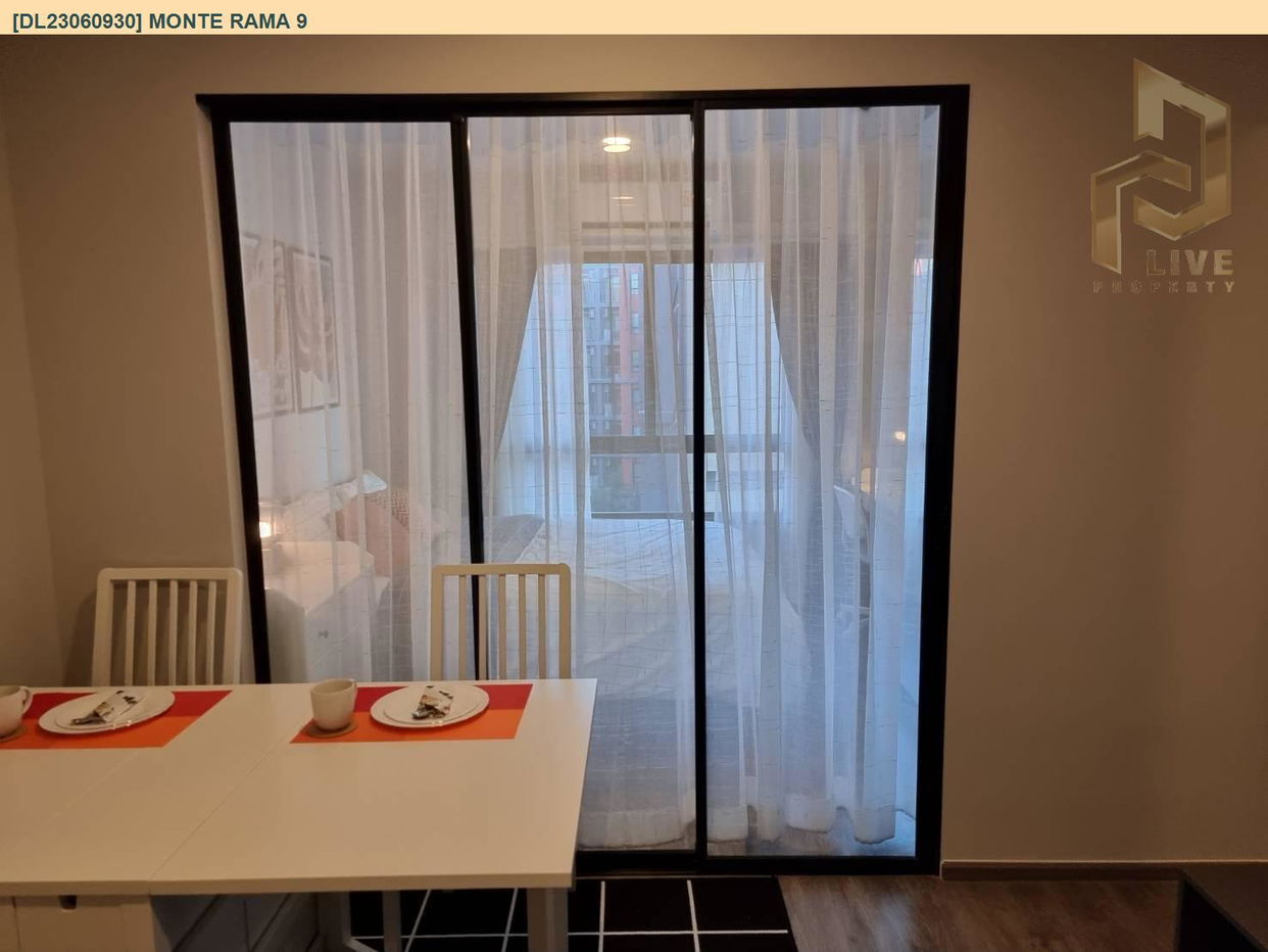 รูป DL23060930 ให้เช่าคอนโด มอนเต้ พระราม 9 (Monte Rama 9) ใกล้ สายสีส้ม พร้อมเข้าอยู่ โทรด่วน 0800343450 LineID @655ebbvc - รูปที่ 5/9