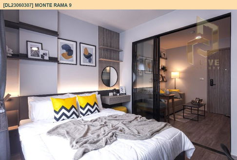 DL23060307 ให้เช่าคอนโด มอนเต้ พระราม 9 (Monte Rama 9) ใกล้ สายสีส้ม พร้อมเข้าอยู่ โทรด่วน 0614453194 LineID @162cjixi
