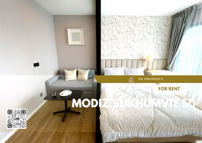 Condos for rent : For rent ✨ MODIZ Sukhumvit 50 ✨ Beautiful room with furniture and electrical appliances, near BTS On Nut.