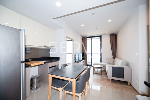 Corner Room 2 Beds with Bathtub Super High Fl. 35+ River View Good Location Close to BTS Thong Lo-OKA HAUS Sukhumvit 36