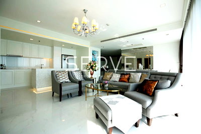 คอนโดให้เช่า : 3 Beds with Bathtub 160.61 Sq.m. River View Good Location Close to BTS Chong Nonsi / For Sale-StarView Rama 3 (สตาร์วิว พระราม 3)