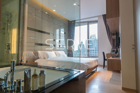 1 Bed with Bathtub Nice Room Good Location MRT Lumphini 400 m. & BTS Sala Daeng 600 m. / Rent & Sale-Saladaeng One
