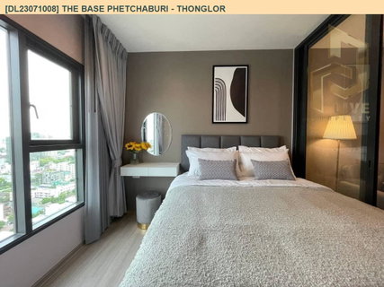 รูปภาพ DL23071008 Condo for rent, THE BASE Phetchaburi - Thonglor near BTS Phrom Phong, ready to move in, call urgently 0614453194 LineID @952jdxxk