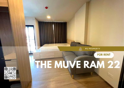 เช่าคอนโด เมเจอร์ ฮอลลีวูด รามคำแหง : ให้เช่า 📌 THE MUVE Ram 22 📌 เฟอร์นิเจอร์ เครื่องใช้ไฟฟ้าครบ ใกล้ MRT รามคำแหง