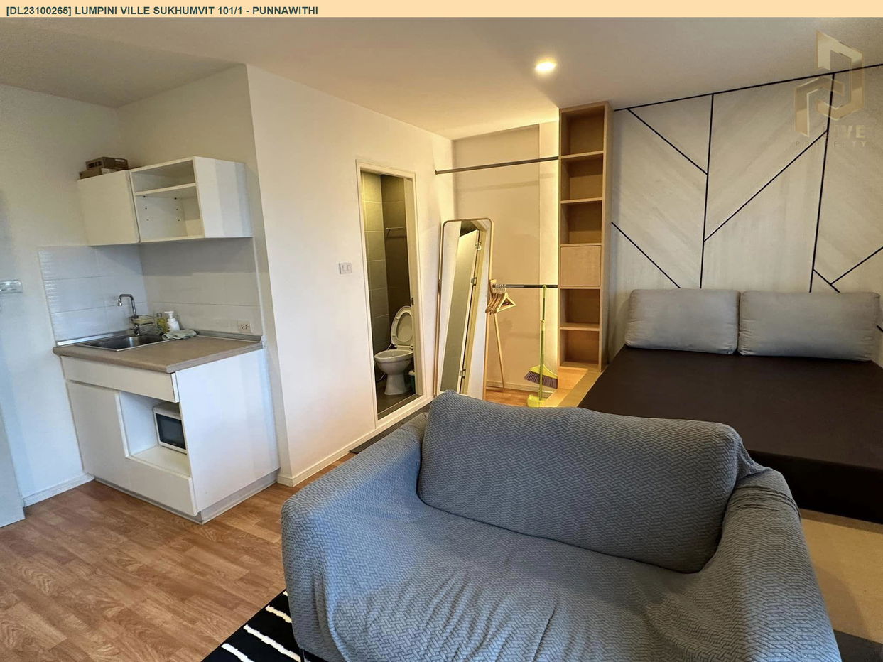picture DL23100265 Condo for rent, Lumpini Ville Sukhumvit 101/1 - Punnawithi near BTS Punnawithi, ready to move in, call urgently 0656133286 LineID @655ebbvc - 3/5