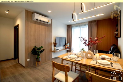 Condos for rent : DL23070382 Condo for rent, THE LINE Phahonyothin Park near BTS Ha Yaek Lat Phrao, ready to move in, call urgently 0638692663 LineID @952jdxxk