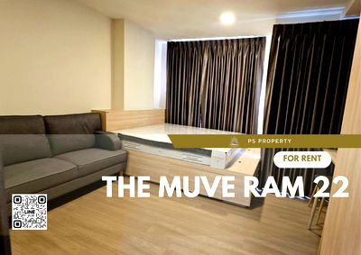 เช่าคอนโด เมเจอร์ ฮอลลีวูด รามคำแหง : ให้เช่า ✨ THE MUVE Ram 22 ✨ เฟอร์นิเจอร์ เครื่องใช้ไฟฟ้าครบ ใกล้ MRT รามคำแหง