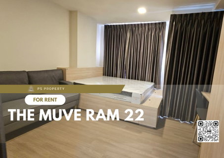 รูปภาพ For rent ✨ THE MUVE Ram 22 ✨ furniture, complete electrical appliances, near MRT Ramkhamhaeng.