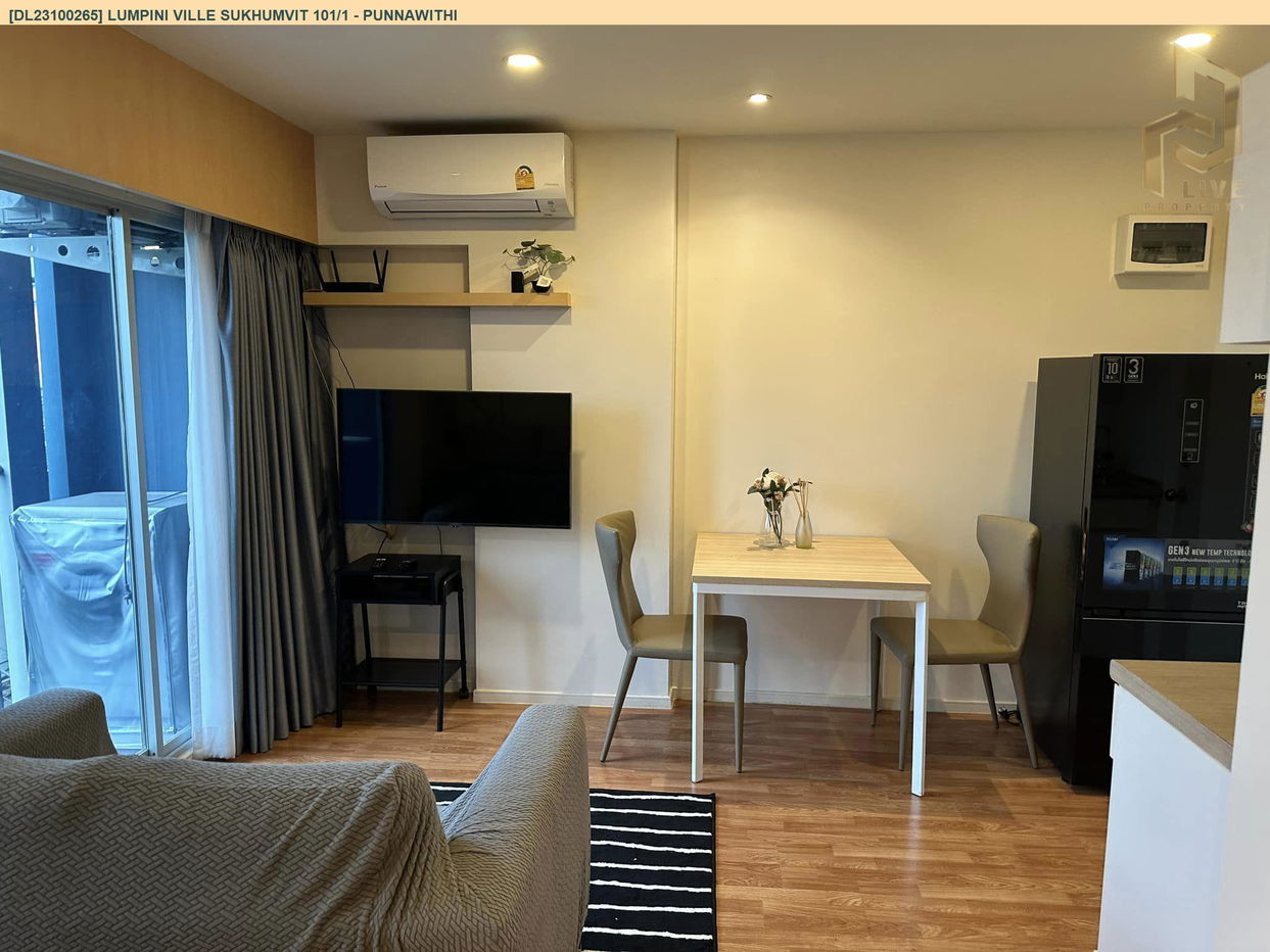 picture DL23100265 Condo for rent, Lumpini Ville Sukhumvit 101/1 - Punnawithi near BTS Punnawithi, ready to move in, call urgently 0656133286 LineID @655ebbvc - 5/5