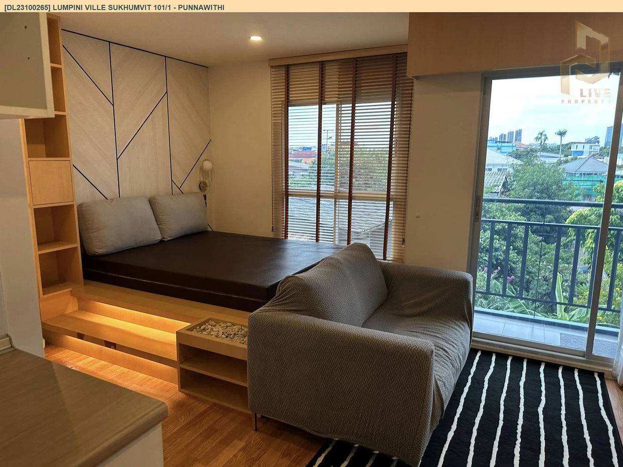 picture DL23100265 Condo for rent, Lumpini Ville Sukhumvit 101/1 - Punnawithi near BTS Punnawithi, ready to move in, call urgently 0656133286 LineID @655ebbvc - 2/5