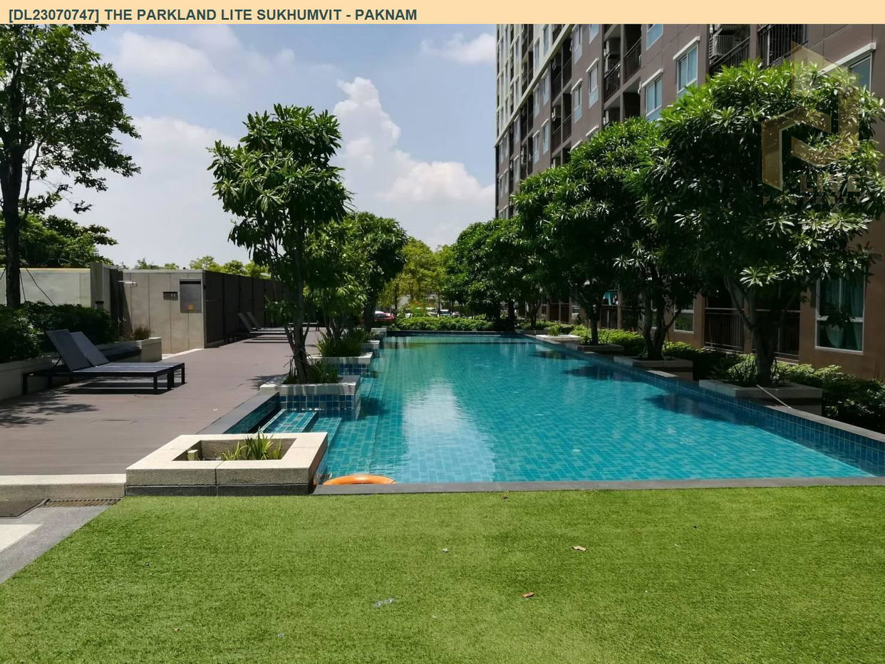 picture DL23070747 Condo for rent, The Parkland Lite sukhumvit - paknam near BTS Pak Nam, ready to move in, call urgently 0638692663 LineID @162cjixi - 7/8