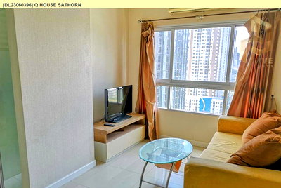 คอนโดให้เช่า : DL23060396 ให้เช่าคอนโด คิว เฮ้าส์ คอนโด สาทร (Q House Sathorn) ใกล้ BTS กรุงธนบุรี พร้อมเข้าอยู่ โทรด่วน 0842740999 LineID @523dslwi