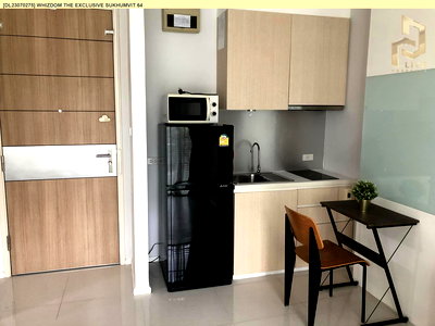 Condos for rent : DL23070275 Condo for rent, Whizdom The Exclusive Sukhumvit 64 near BTS Punnawithi, ready to move in, call urgently 0653619502 LineID @897iyzll