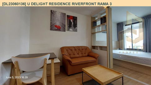 DL23060136 Condo for rent, U Delight Residence Riverfront Rama 3 near -, ready to move in, call urgently 0638692663 LineID @655ebbvc