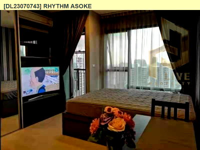 Condos for rent : DL23070743 Condo for rent, Rhythm Asoke near MRT พระราม 9, ready to move in, call urgently 0653619502 LineID @952jdxxk