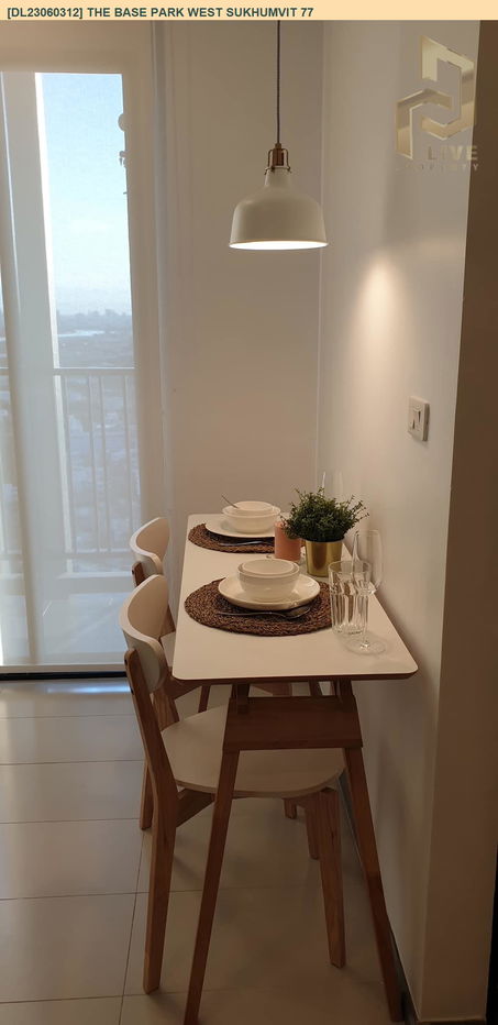 picture DL23060312 Condo for rent, The Base Park West Sukhumvit 77 near BTS On Nut, ready to move in, call urgently 0656133286 LineID @655ebbvc - 6/8