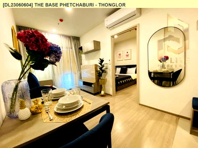 Condos for rent : DL23060604 Condo for rent, THE BASE Phetchaburi - Thonglor near BTS Phrom Phong, ready to move in, call urgently 0653619502 LineID @897iyzll