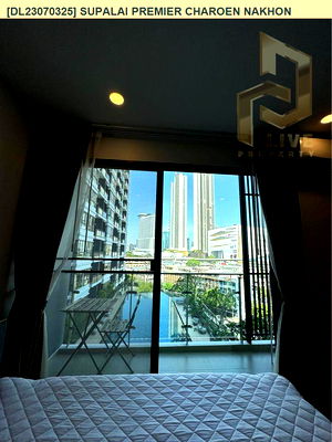 Condos for rent ตลาดปากคลองตลาด : DL23070325 Condo for rent, Supalai Premier Charoen Nakhon near BTS Klong San, ready to move in, call urgently 0656133286 LineID @655ebbvc