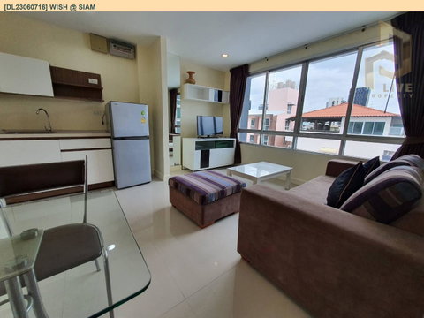DL23060716 Condo for rent, Wish @ Siam near BTS Ratchathewi, ready to move in, call urgently 0614453194 LineID @952jdxxk