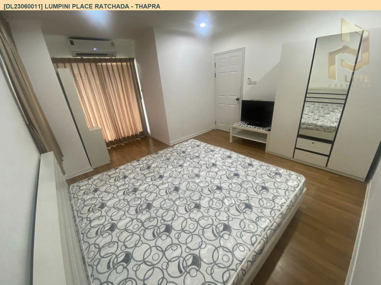 picture DL23060011 Condo for rent, Lumpini Place Ratchada - Thapra near BTS Wongwian Yai, ready to move in, call urgently 0656133286 LineID @897iyzll - 6/9